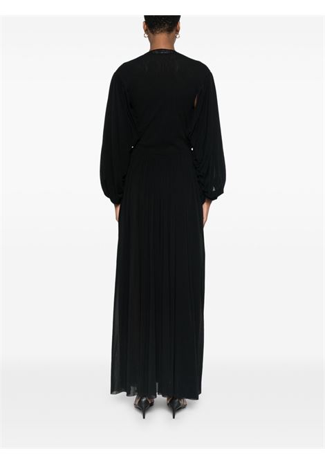 Abito lungo con scollo a V in nero Philosophy Di Lorenzo Serafini - donna PHILOSOPHY DI LORENZO SERAFINI | 043321180555